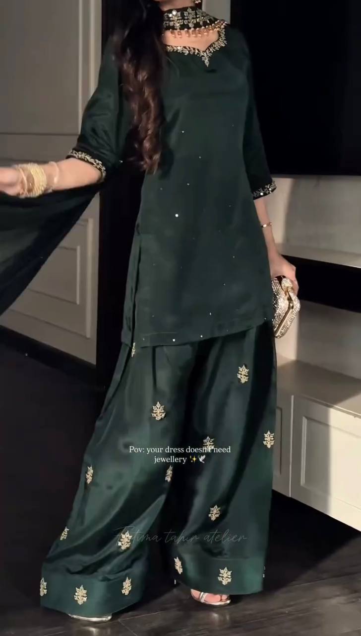Opulent Noir Jewel-Tone Suit